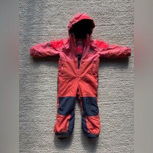 Helly Hansen Kids Rider 3.0 insulated Snowsuit (Coral/ pink/ orange/ navy)